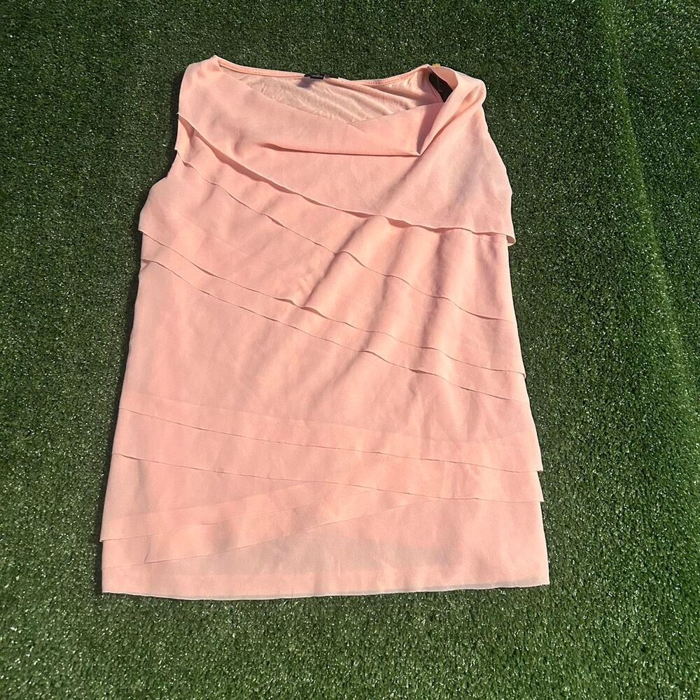 Ann-taylor Women's Pink and Orange Blouse